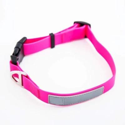 Adjustable Waterproof Dog Collars Odor Proof Puppy Collar with Name Plate