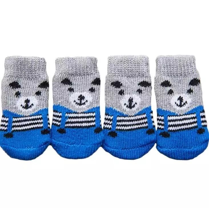 Custom Pet Dog Socks Paw Protection Traction Control Anti-Slip Dog Socks for Indoor Wear