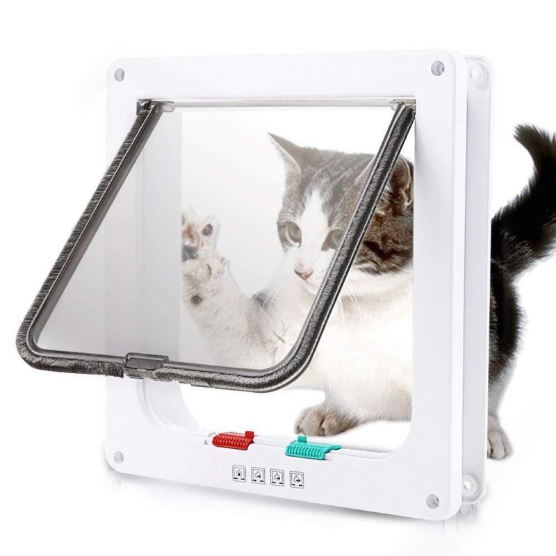 Dog Tiny Puppy Supplies Security Intelligent Control Pet Gate Door Dog Cat Flap Door Pet Door Small Kitten