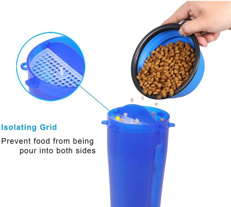 Dog Travel Water Bottle Bowl Collapsible Dog Bowls for Walking Hiking Travelling
