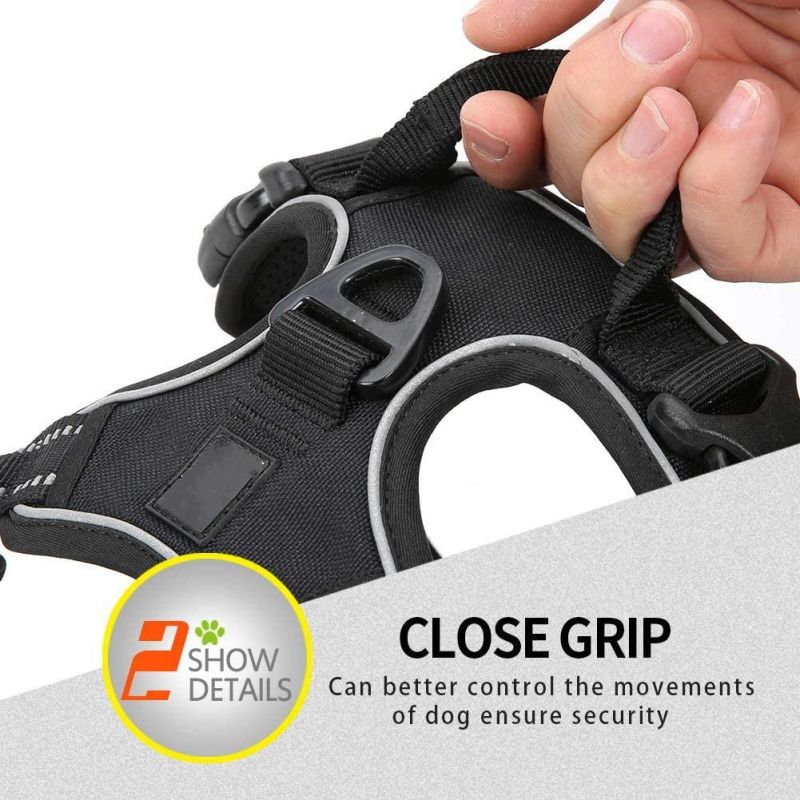 Soft Front Dog Harness. Best Reflective No Pull Harness