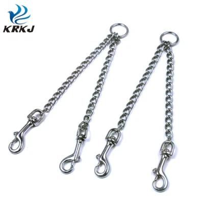 Bulk Sale Strong Enough Double Ended Hooks Dog Metal Training Chain Leashes