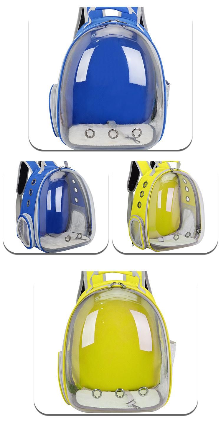 Portable Transparent Breathable Pet Backpack PC Space Capsule Pet Cat Dog Travel Backpack