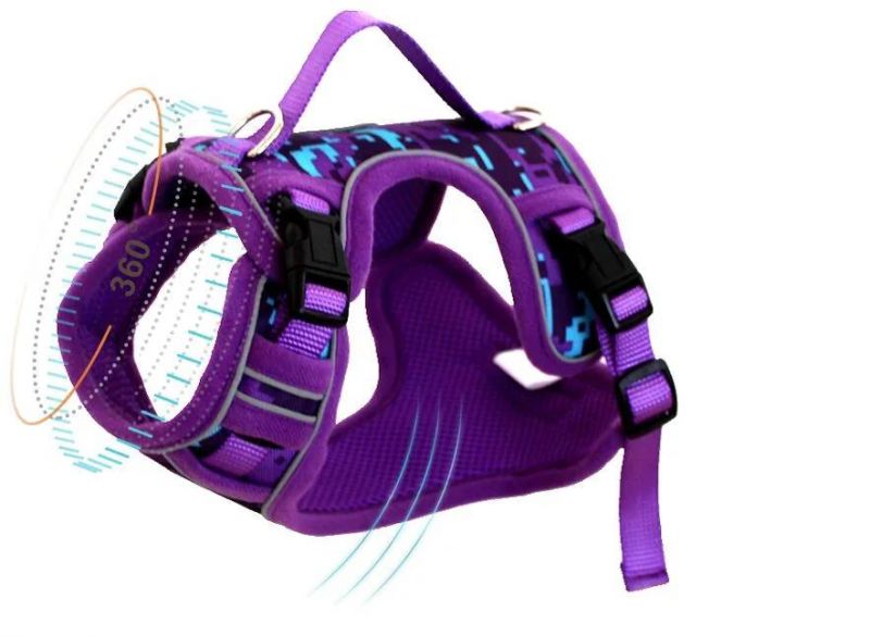 No Pull Adjustable Pet Harness Reflective K9 Working Training Easy Control Pet Vest