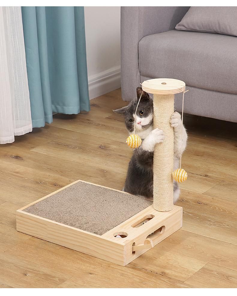 Factory Direct Sale Cat Toy Cat Scratching Board and Post Corrugated Vertical Claw Grinding Tool