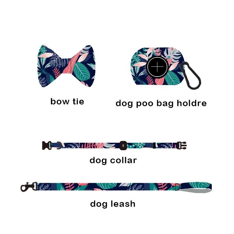 Free Mock up Custom Dog Harness with Leash Collar Poo Bag
