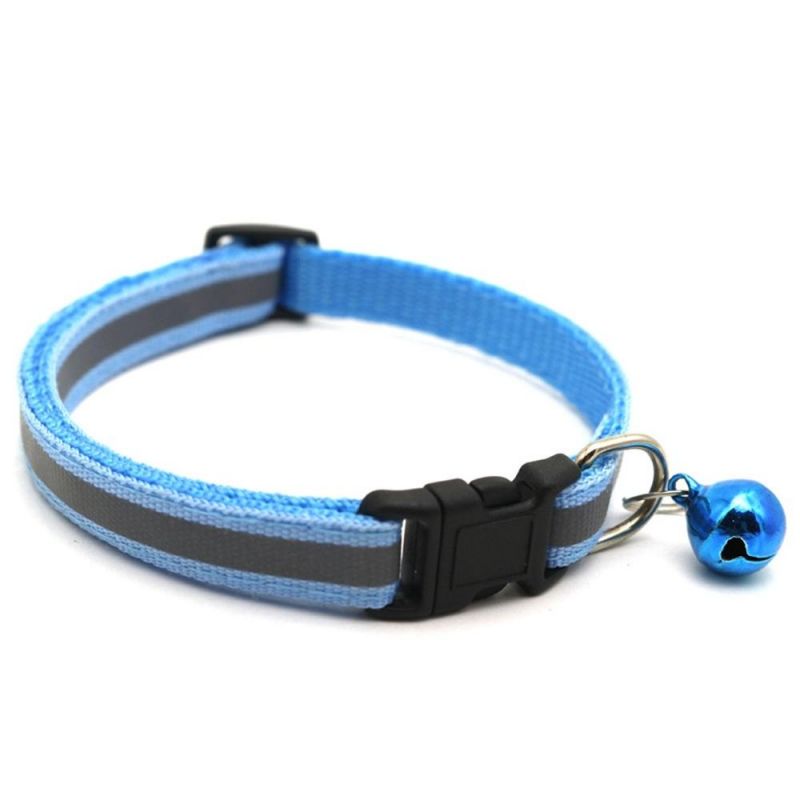 Reflective Nylon Dog Collar Adjustable Dog Leash Pet Collar for Cats and Dogs Pet Supplies