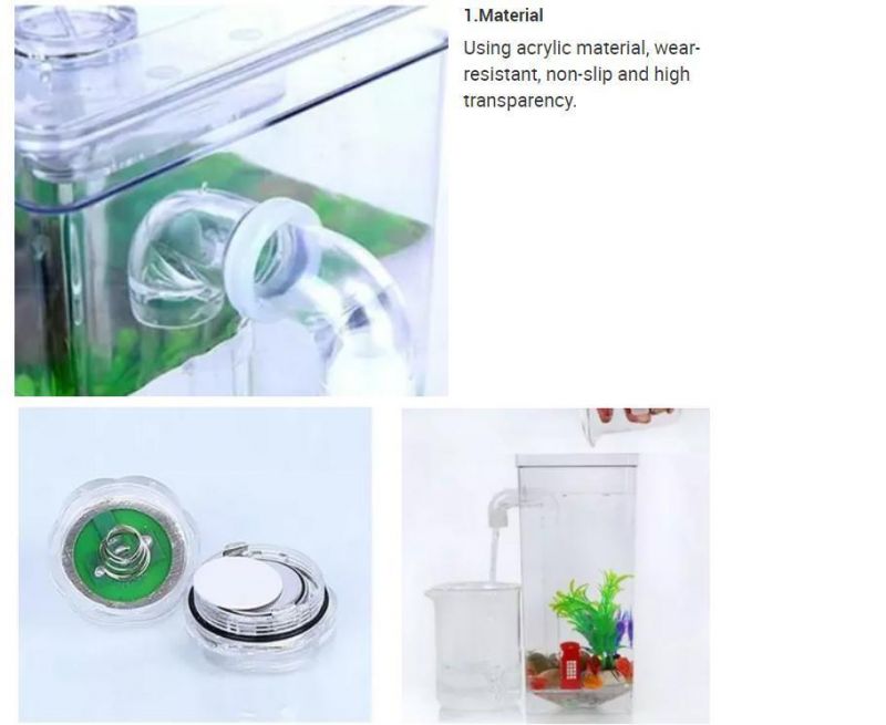 Wholesale High Quality Circulatory System for Aquarium Acrylic Ecological Home Small Fish Tank