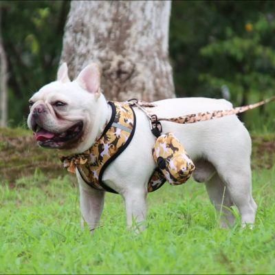Pet Harness Pet Traction Rope Set with Pick-up Poop Bag