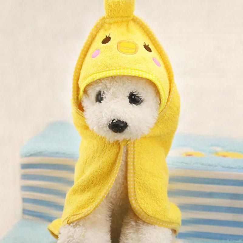 Cute Pet Dog Absorbent Bathrobes Pet Bath Towel Pet Accessories