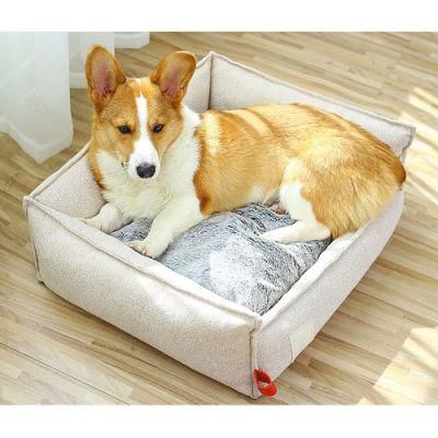 Washable Slip-Resistant Bottom Pet Bed for Small Dogs