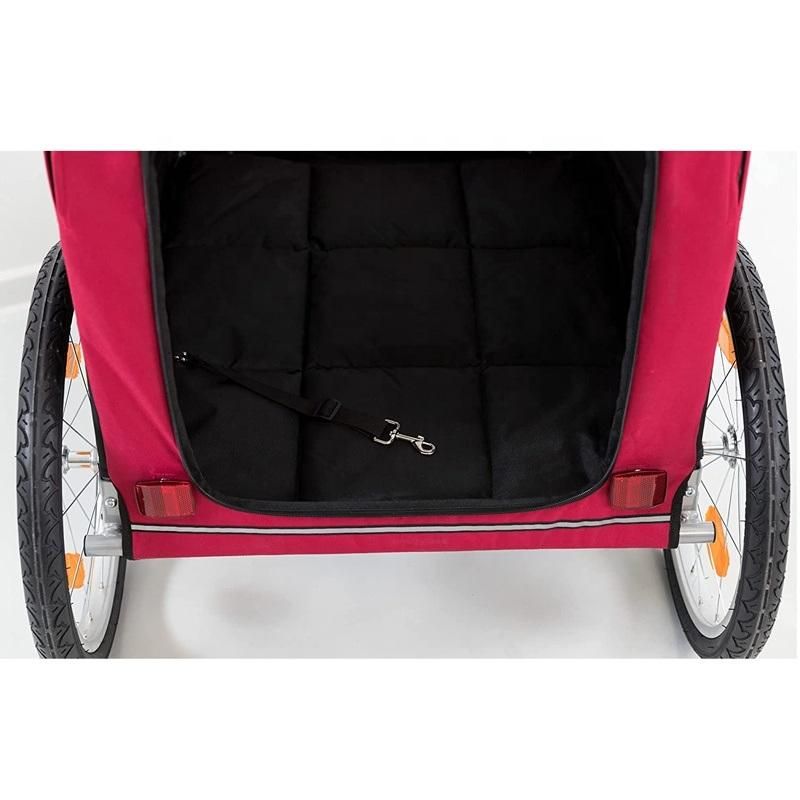 2 in 1 Dog Stroller Bicycle Trailer Jogger for Pet Dog Pet Bike Trailer Cart Pet Stolley