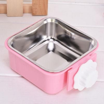 2022 New Pet Products Colorful Plastic Dog Accessories Durable Stainless Dog Bowl