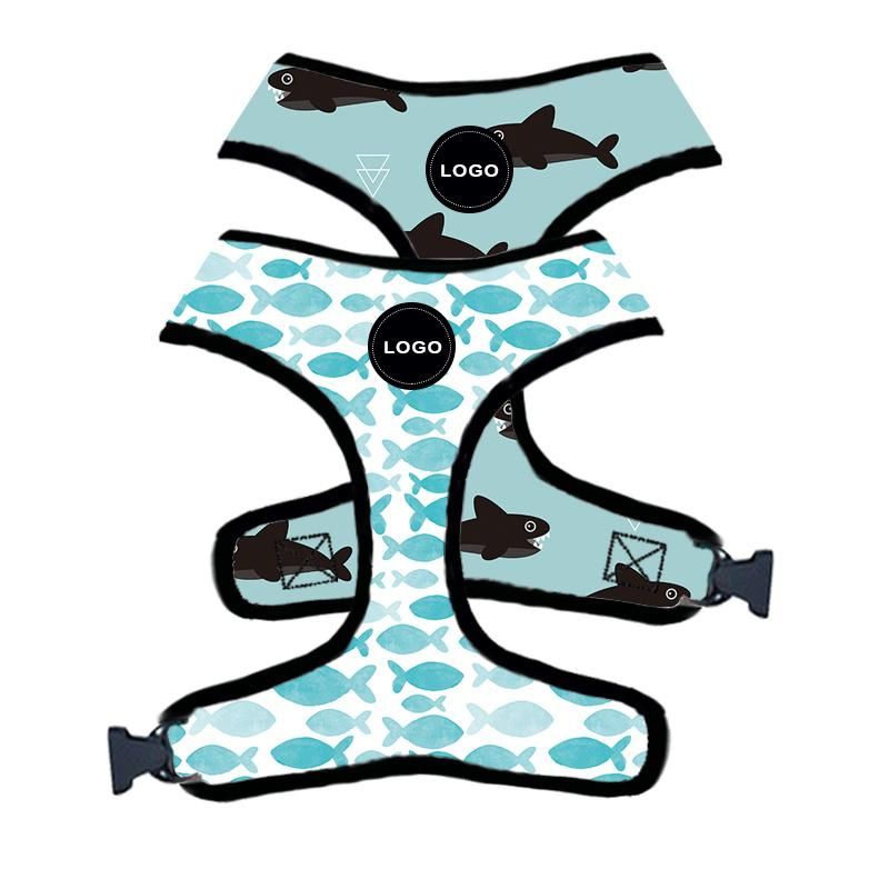 Good Quality No Pull Custom Dog Harness Subliation Pattern Dog Harness