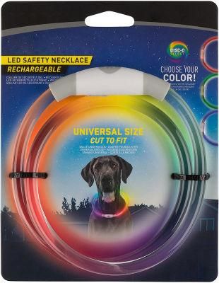 Disco-O Select LED Safety Necklace/Universal/Reusable/Visibility Necklace for Pets