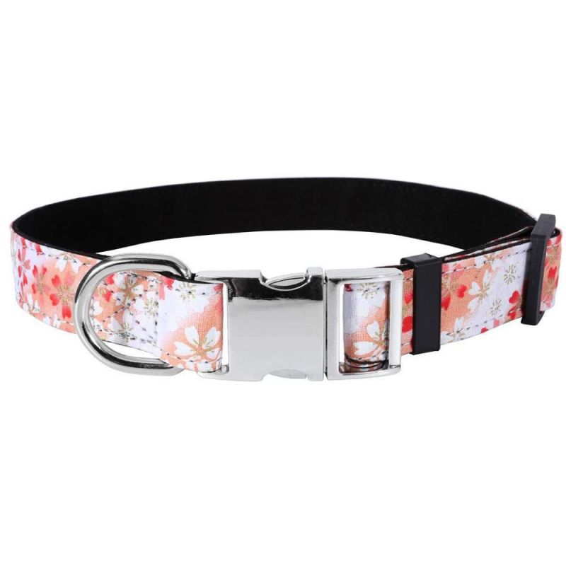 Amazon Popular Pet Safe Neoprene Padded with Metal Buckle, Comfort Pattern Printed Adjustable Dog Collar