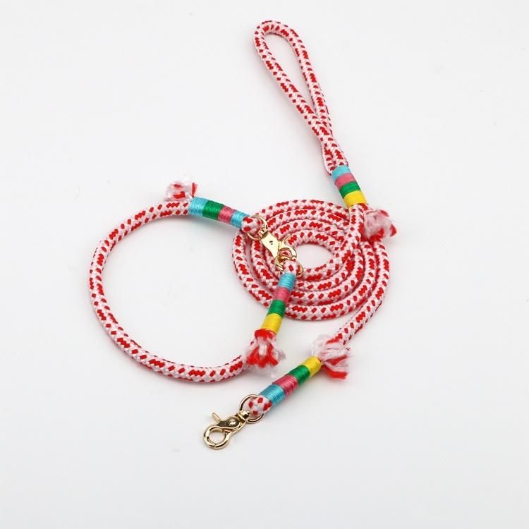 Heavy Duty Rope Braided Nylon Rope Slip Lead Dog Leashes