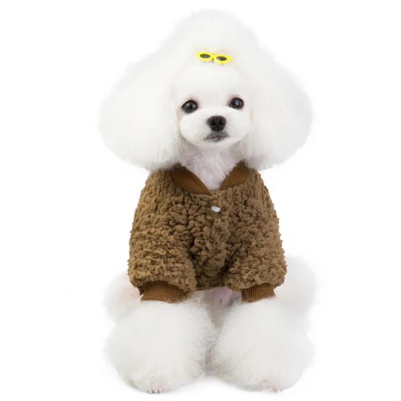 Warm Pet Dogs Clothes Cute Warm Casual Coats with High Collar for Winter and Autumn Puppy Cloth for Pet Dog Puppy Supplies
