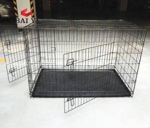 Double Door Dog Metal Cage for Large Dog Crate Wholesale