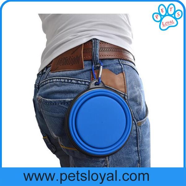 Ebay Amazon Hot Sale Collapsible Silicone Pet Feeder Bowl