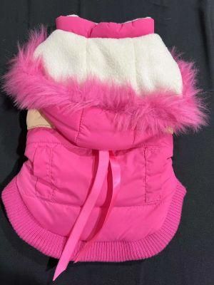 Pets Hoodie with Fur Dog Clothes Per Clothing
