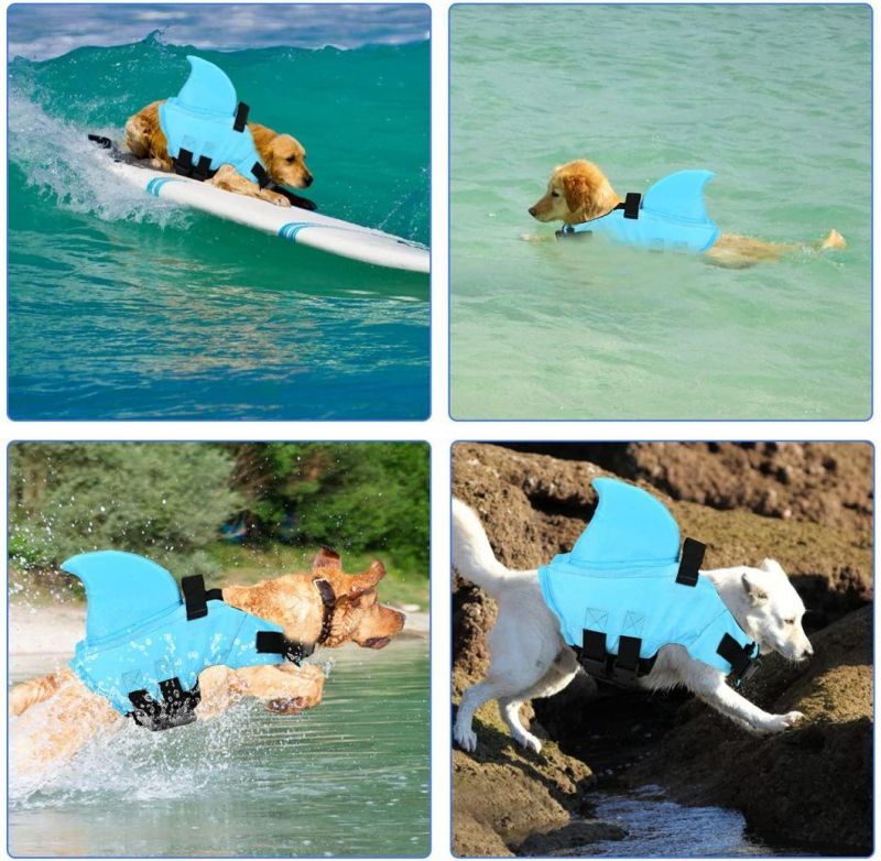 Pet Life Jacket Dog Swimsuit with Shark Fin