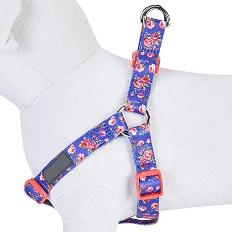 Pet Spring Scent Inspired Floral Sublimation Adjustable Dog Harness