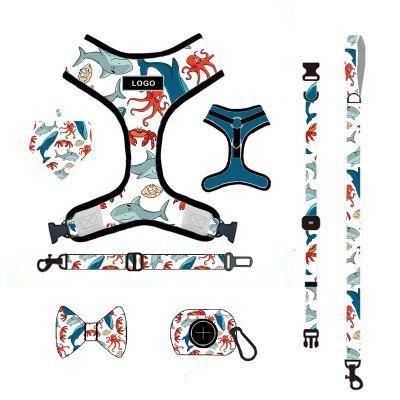 Eco-Friendly Pet Products 2021 Fashion Sublimation Personalized Custom Dog Harness