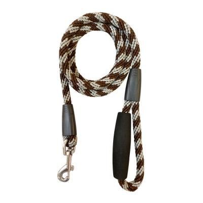 Strong Nylon Round Rope Padded Handle Pet Dog Leashes Heavy Duty Rope Dog Leash