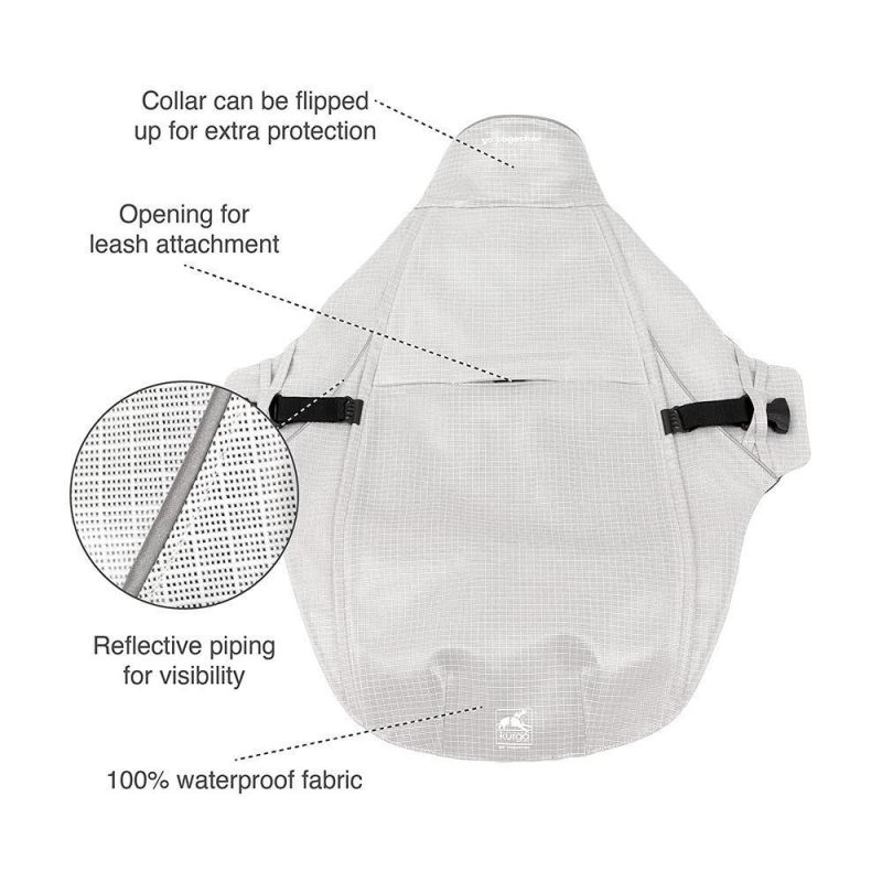 Pets Accessories Luxury Hard Shell Large Dog Raincoat Jacket Reflective Adjustable Pet Dog Raincoat Quick Release Buckles