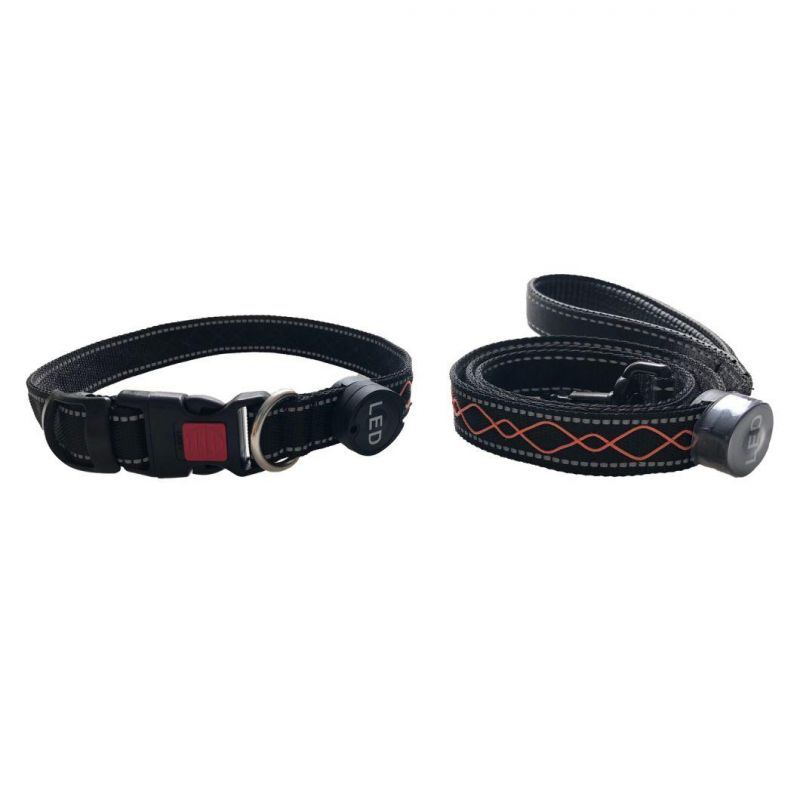 Safety LED Dog Collar and Leash Hot Sales in 2022 LED Collar Dog