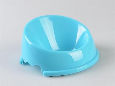 Durable Lovely Plastic PP Round Pet Bowl/Dog Bowl/Cat Bowl with Dog Paw Prints for Sale