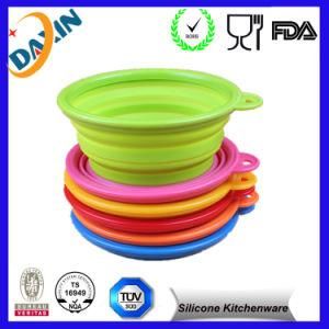 2015 New Unbreakable Collapsible Silicone Pet Bowl