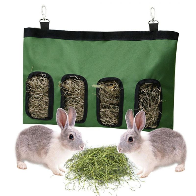 Hanging Feeding Hay for Small Animals Rabbit Guinea Pig Hay Feeder Storage Bag