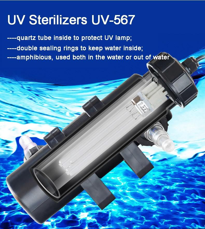 36W Amphibious UV Ultraviolet Algae Bacteria Virus Sterilizer Light