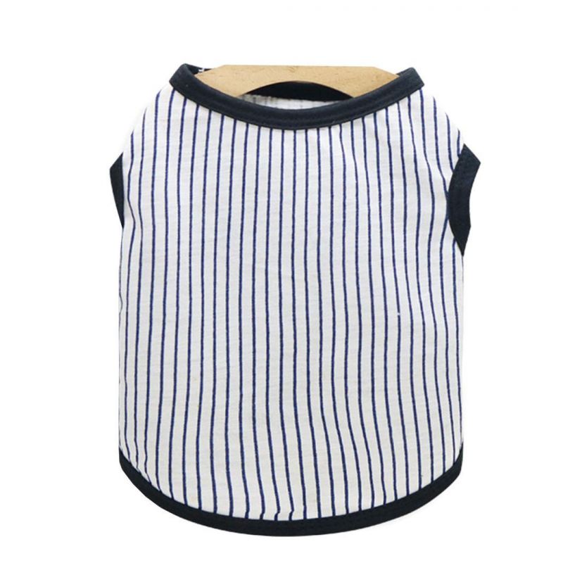 Soft Cotton Dog Shirt Striped Pet T-Shirt