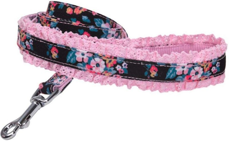 Elegant Lace Floral Pattern Dog Leash