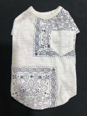 Chinese Style with Pocket Pet Vest Shirt Clothes Dog Clothing Designer Clothes