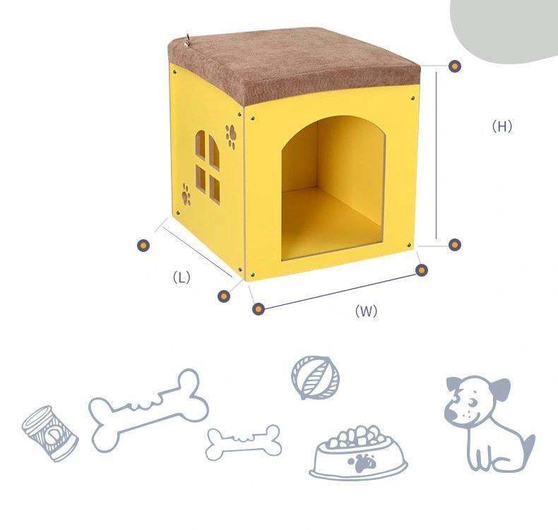 Pet Furniture Pet Cage Wood Plug-in Removable and Washable Four-Season