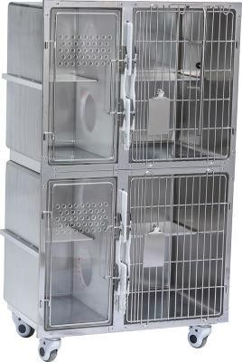 Big Size Veterinary Stainless Steel Cat Cages Veterinary