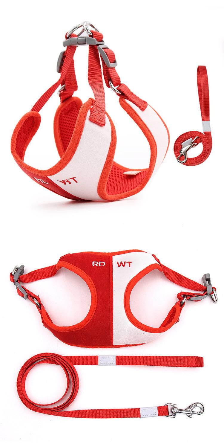 Custom Print Logo Wholesale Running Training Dog Harness Dog Leash and Collar No Pull Dog Harness