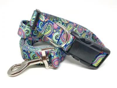 Fashion Wide Nylon Webbing Collars New Arrival Custom Dog Collar with Logo Printed