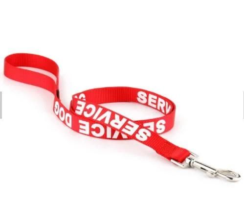 Custom Nylon Silk Print Service Dog Lead