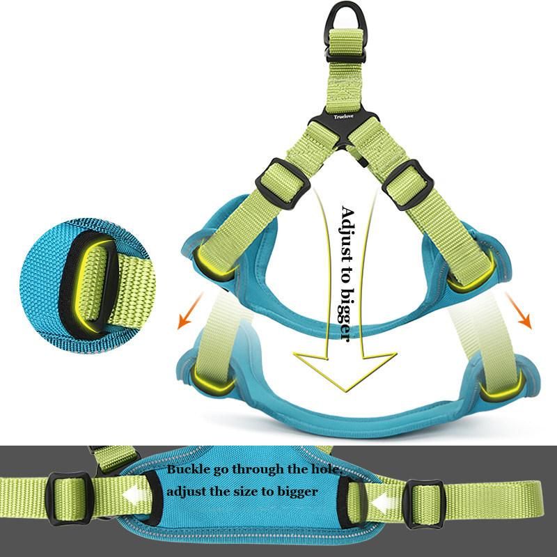 Dog Harness Reflective Adjustable No Pulling Alleviating Stress The Pressure Vest