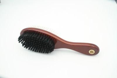 Pet Wooden Double Knot to Float a Comb The Hair Massage