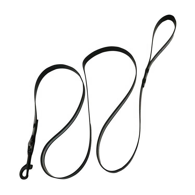 New Designer Waterproof Reflective Rubber PVC Webbing Pet Dog Leash