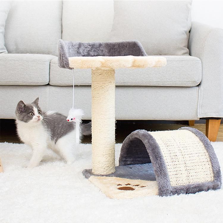 Cat Climbing Rack Nest Arch Bridge Scratching Board