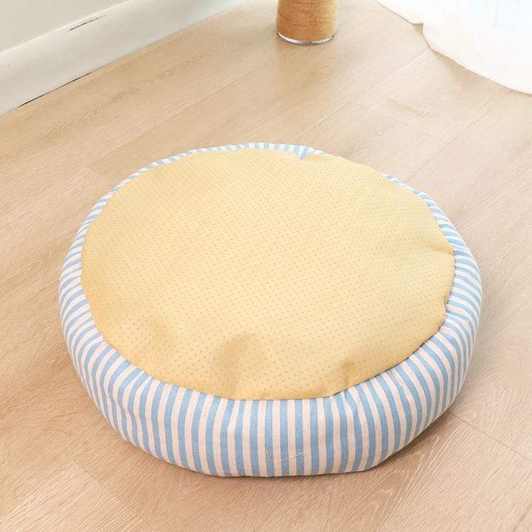 Hot Selling Comfortable Linen Fabric Pet Bed Pet Dog Soft Warm Mat Bed Pad for Dog Cat