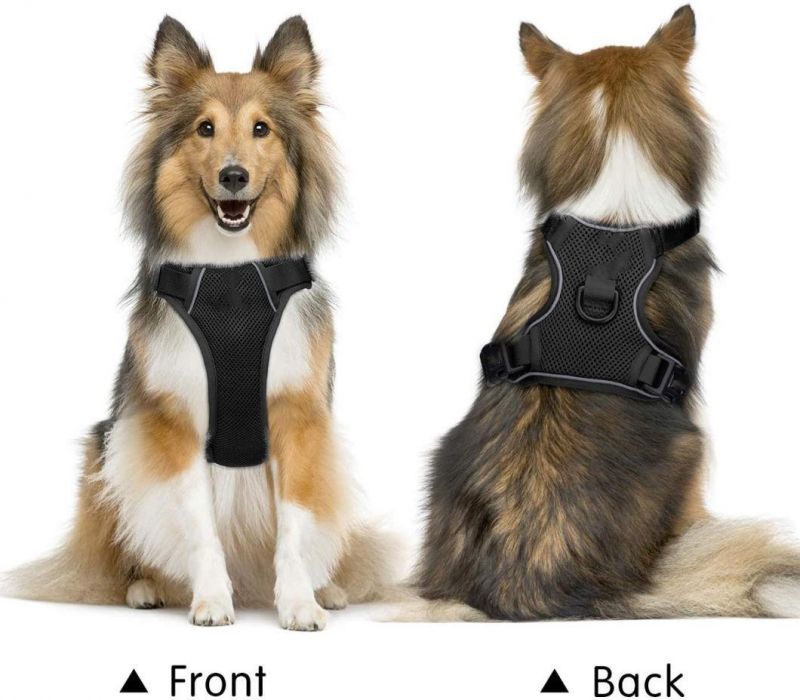 Adjustable & Customizable Fit Soft Mesh Dog Harness