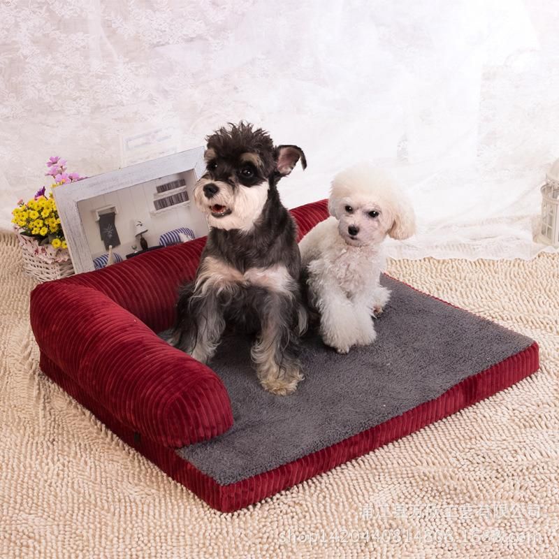 2022 Newest Cozy Removable Washable Pet Product Sofa Dog Bed